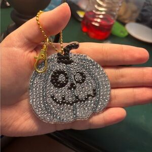Sparkling Pumpkin Keychain